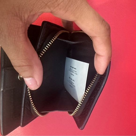 Coach Pebble Leather Snap Wallet (Black) - Picture 5 of 10